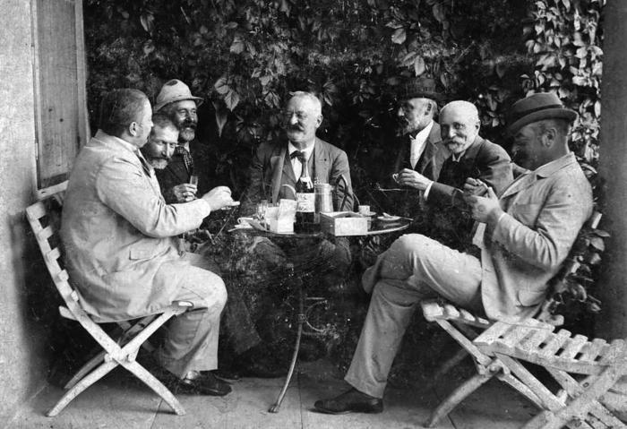Szinyei Merse Pál és barátai, 1900 körül, Szlovákia, Jernye