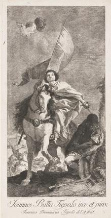 Giovanni Domenico Tiepolo: Compostelai Szent Jakab, rézkarc | Szépművészeti Múzeum, Grafikai Osztály
