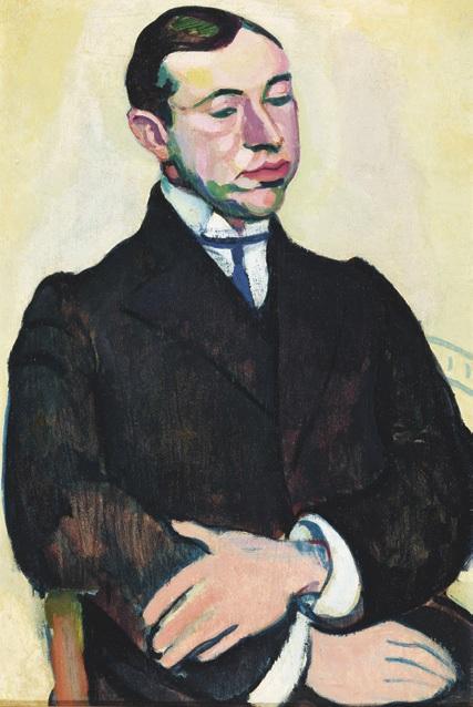 1. Berény Róbert: Bölöni György portréja, 1906, olaj, karton, 70 × 46 cm, jelzés nélkül, mgt.