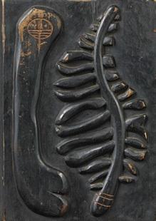 Jakovits József: Relief, fa, 35 × 25 × 5 cm, jelezve hátul | magángyűjtemény