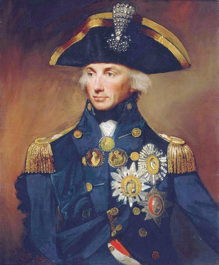 Lemuel Francis Abbott: Sir Horatio Nelson ellentengernagy, 1799, olaj, vászon, 63,5 x 76,2 cm, Greenwich Hospital Collection, National Maritime Museum, London © National Maritime Museum, London
