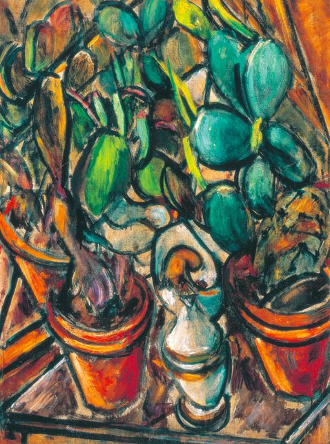 Galimberti Sándor: Kaktuszcsendélet, 1912, olaj, vászon, 80 x 60 cm, Kecskeméti Képtár © Kecskeméti Képtár