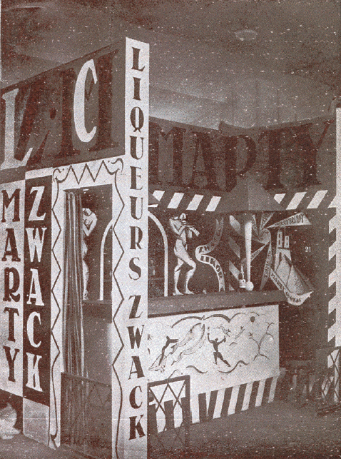 Pál István tervezte temesvári mintavásár árusító bódé, Periszkop, 1925. április Forrás: Periszkop, 1925. április (MNG Könyvtára)