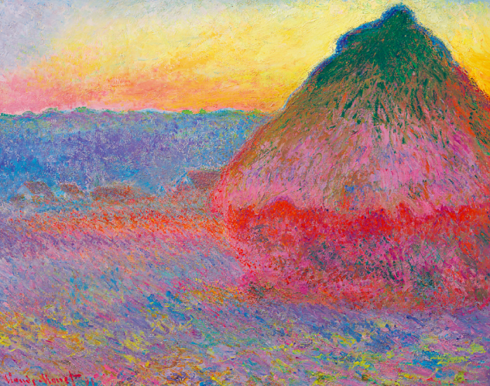Claude Monet: Szénaboglya (Meule), 1891, olaj, vászon, 72,7 x 92,1, cm, Christie’s New York, Impressionist & Modern Art Evening Sale (Sale 12145, Lot 9B), 2016. november 16., leütési ár: 81 447 500 dollár © Christie’s Images Limited 2017
