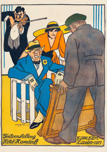 A lareni Hotel Hamdorff 1917-es képzőművészeti kiállításának reklámplakátja © IADDB