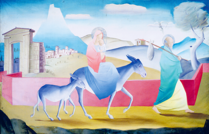 Molnár C. Pál: Menekülés Egyiptomba, olaj, vászon, 172 x 262 cm, Galleria Comunale d’Arte Moderna, Róma © Roma Capitale