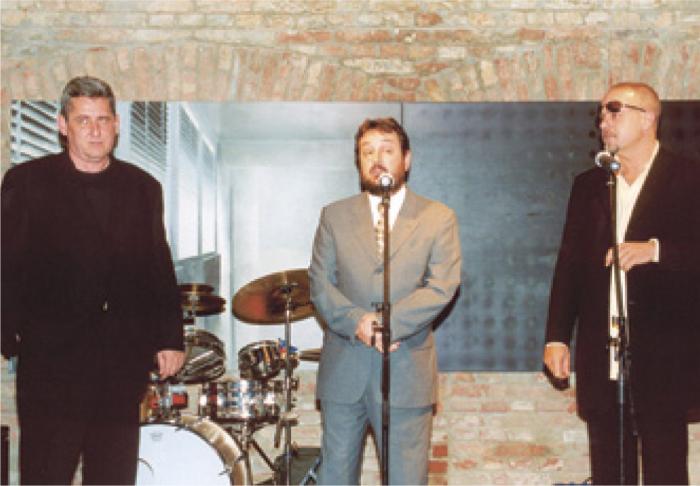 Winkler Márton, Rockenbauer Zoltán és Kováts Lajos a MEO megnyitásakor © EDGE Communications