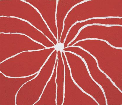 Forrest Bess: Cím nélkül (A pók), 1970, olaj, vászon, 34,92 × 40,94 cm, Christian Zacharias gyűjteménye
