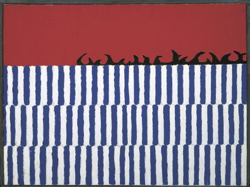 Forrest Bess: Cím nélkül (No. 11A), 1958, olaj, vászon 45 × 60,96 cm, The Museum of Fine Arts, a Duke Energy ajándéka