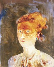 Sylveter Katalin: Portré, 1960-62, olaj, vászon, 41 × 32 cm