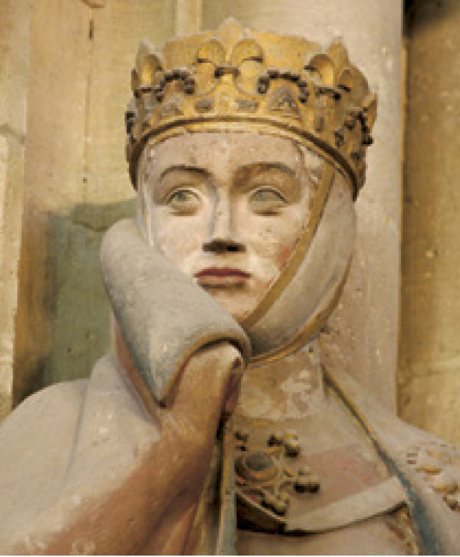 Uta, II. Ekkehard meisseni őrgróf felesége, Naumburg, Dóm, 1250 körül © Fotó: Dirk Gentley