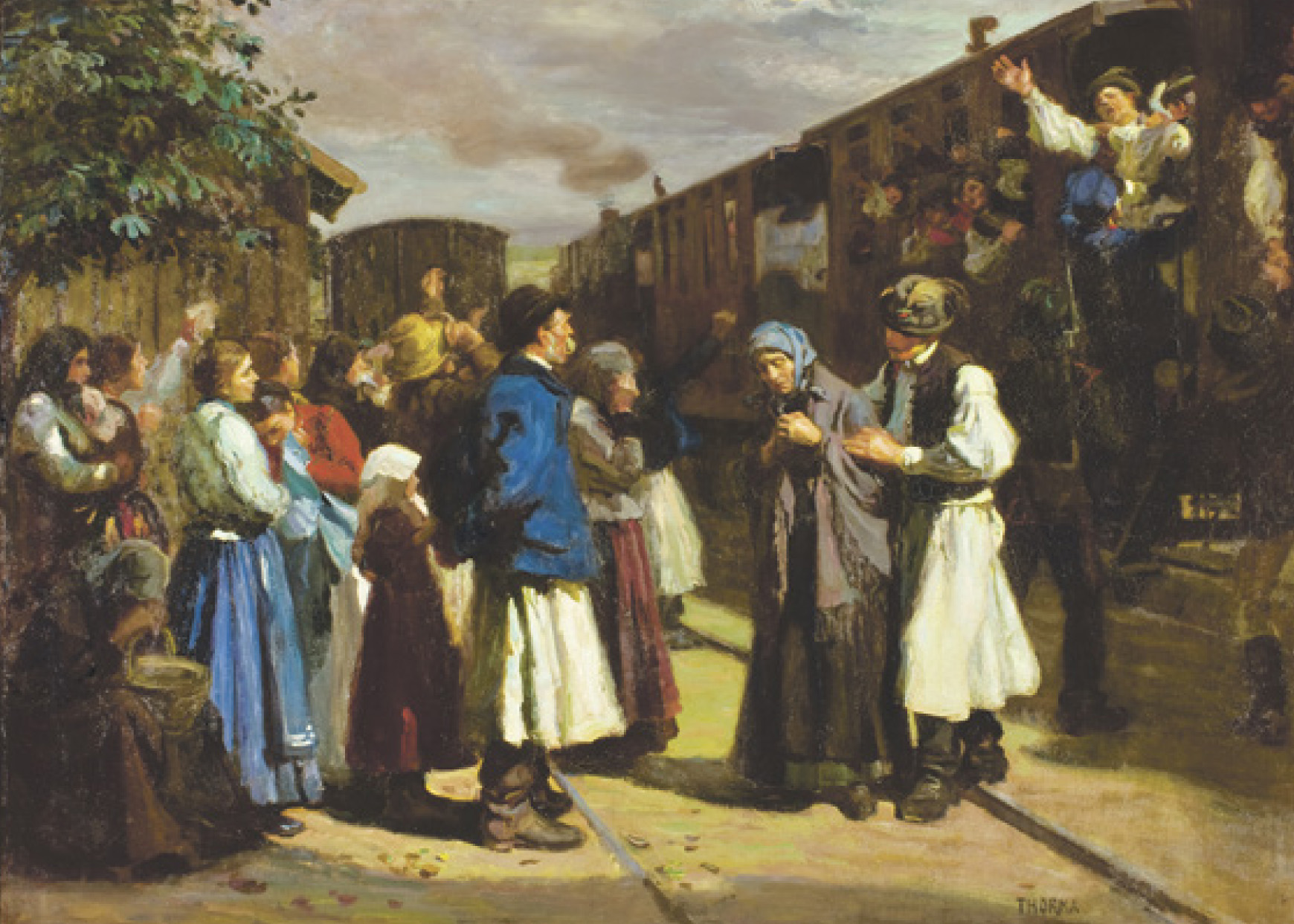 Thorma János: Október elsején, 1903, olaj, vászon, 154 × 215 cm