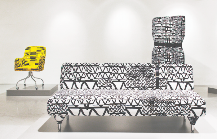 Thriller, patterns for furniture, furniture design by Anna Kraitz, 2014 with the permission of the Gabor Palotai Design