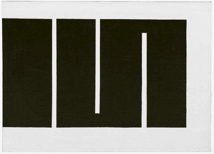 Julije Knifer: Meander, 1966, olaj, vászon, 486 x 673 mm © Marinko Sudac-gyűjtemény