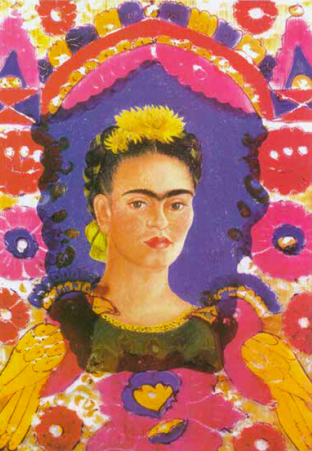 Frida Kahlo: „A keret” (Önarckép), 1938, olaj, üveg, 20,7 x 27,5 cm, Párizs, Centre Pompidou – Musée national d'art moderne – Centre de création industrielle © D. Rivera F. Kahlo Museums Trust / ADAGP HUNGART © 2017 Fotó: © Centre Pompidou, MNAM-CCI, Dist. RMN-Grand Palais