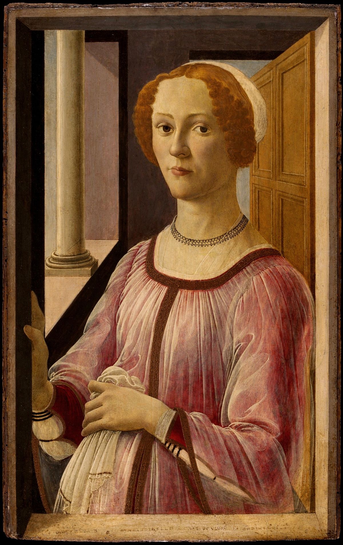 Alessandro botticelli portrait of a lady smeralda brandini