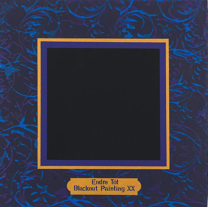 Tót Endre: Blackout Painting XX, 1999, akril, vászon, 33 x 33 cm, a művész és az acb Galéria jóvoltából
